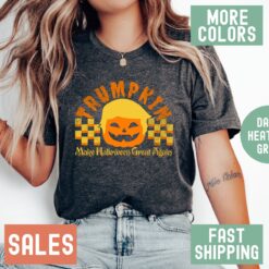 Trump 2024 Halloween Trumpkin Shirt Make Halloween Great Again Funny