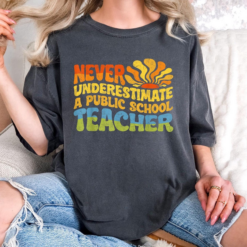 Never Underestimate a Public School Teacher Kamala Harris Walz 2024 Shirt